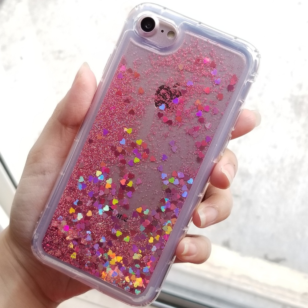 iPhone Rose Gold Holographic Glitter Case - Picture 2 of 4
